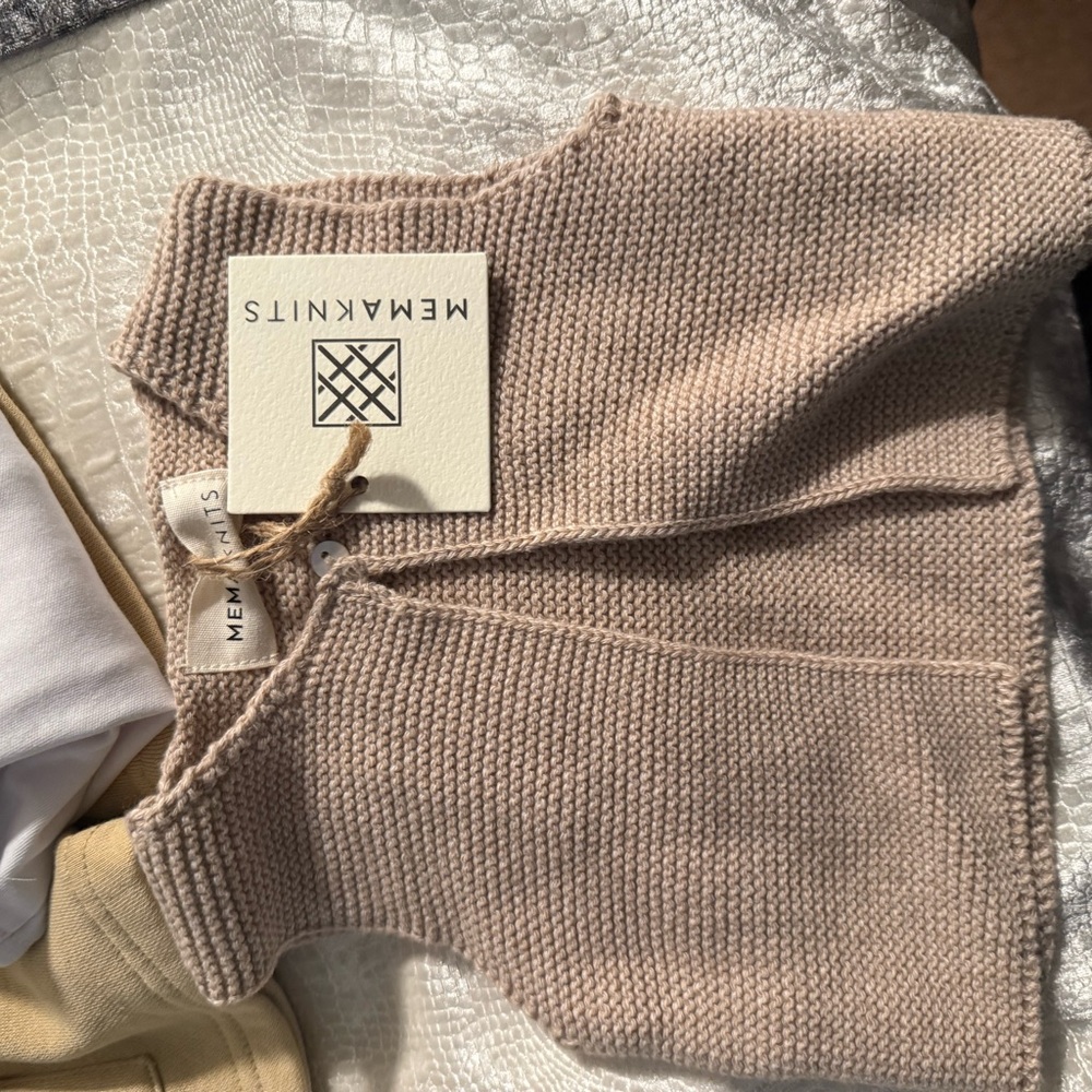Kids Beige Sweater Vest